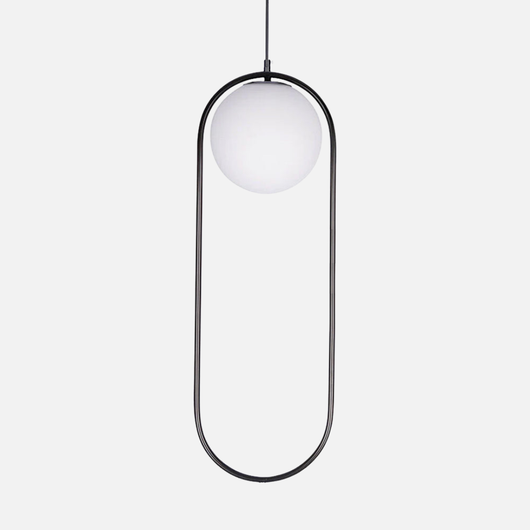 Pendant Light | Oval Ring Central Glass Design