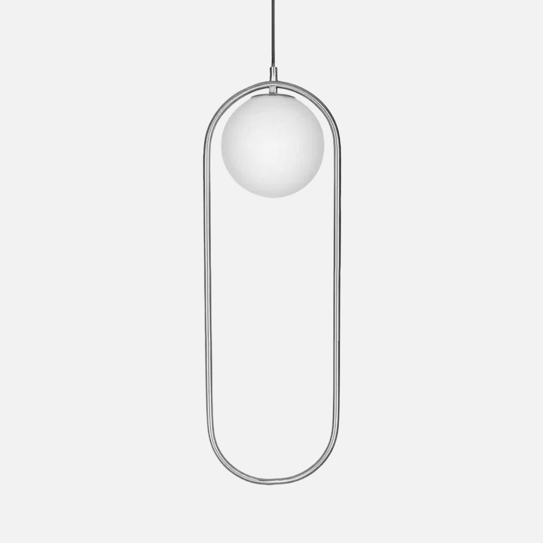 Pendant Light | Oval Ring Central Glass Design
