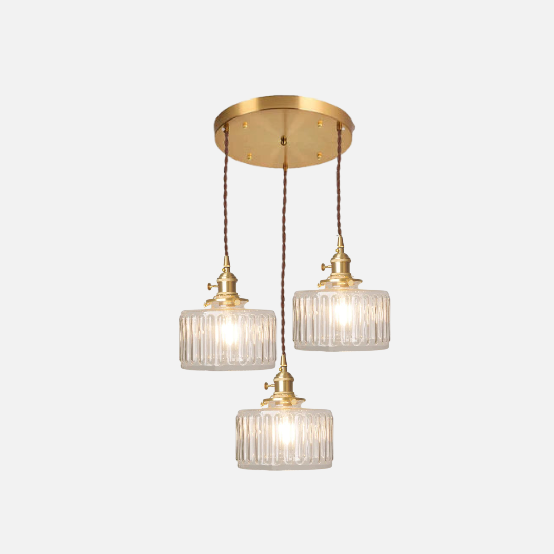 Pendant Light | Ribbed Pattern