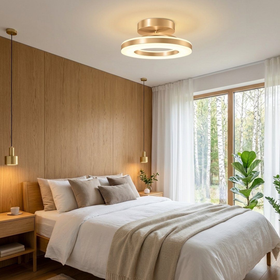 Ceiling Light | Layered Ring Structure
