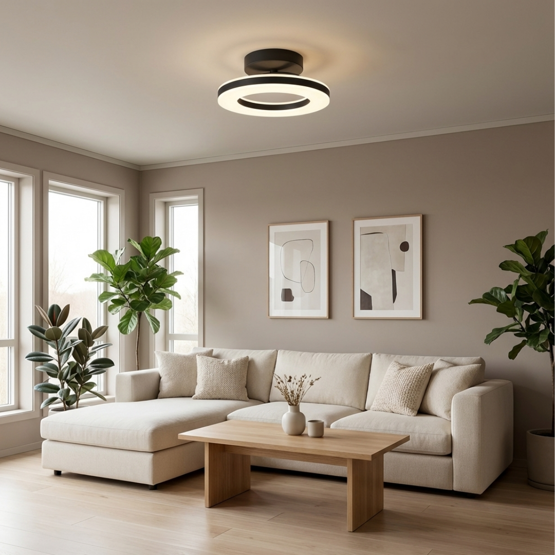 Ceiling Light | Layered Ring Structure