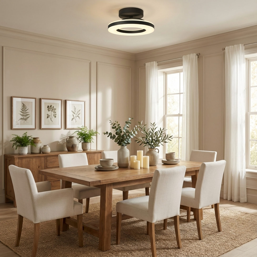 Ceiling Light | Layered Ring Structure