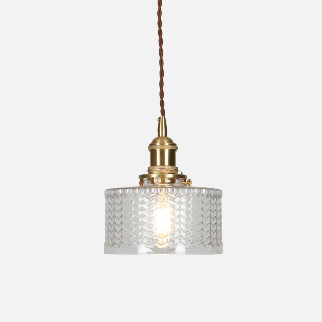 Pendant Light | Ribbed Pattern