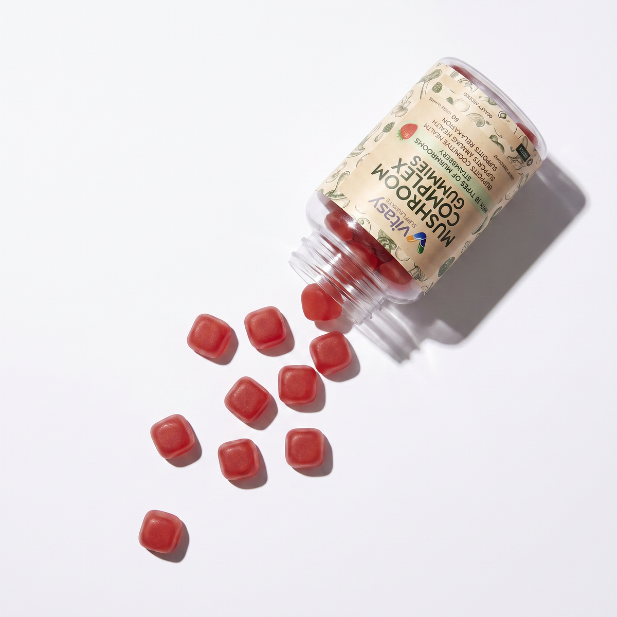 Mushroom Gummies v3 - 13 pouring flatlay
