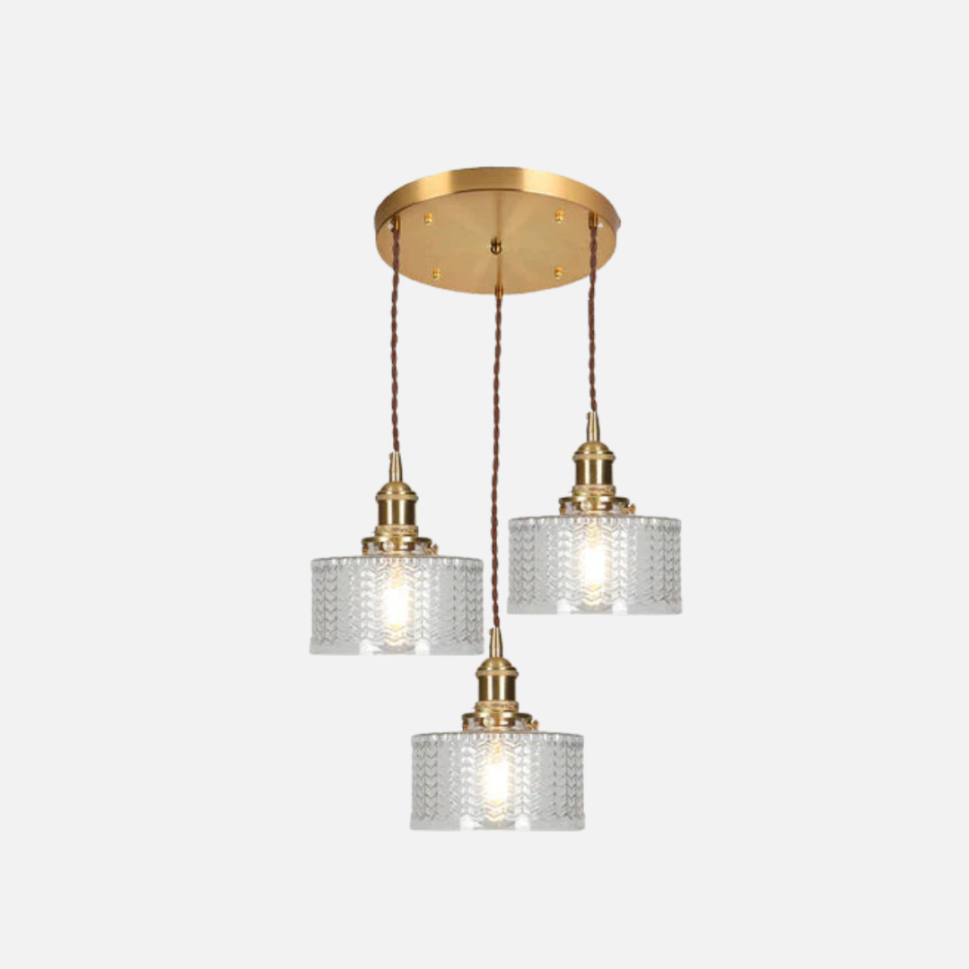 Pendant Light | Ribbed Pattern