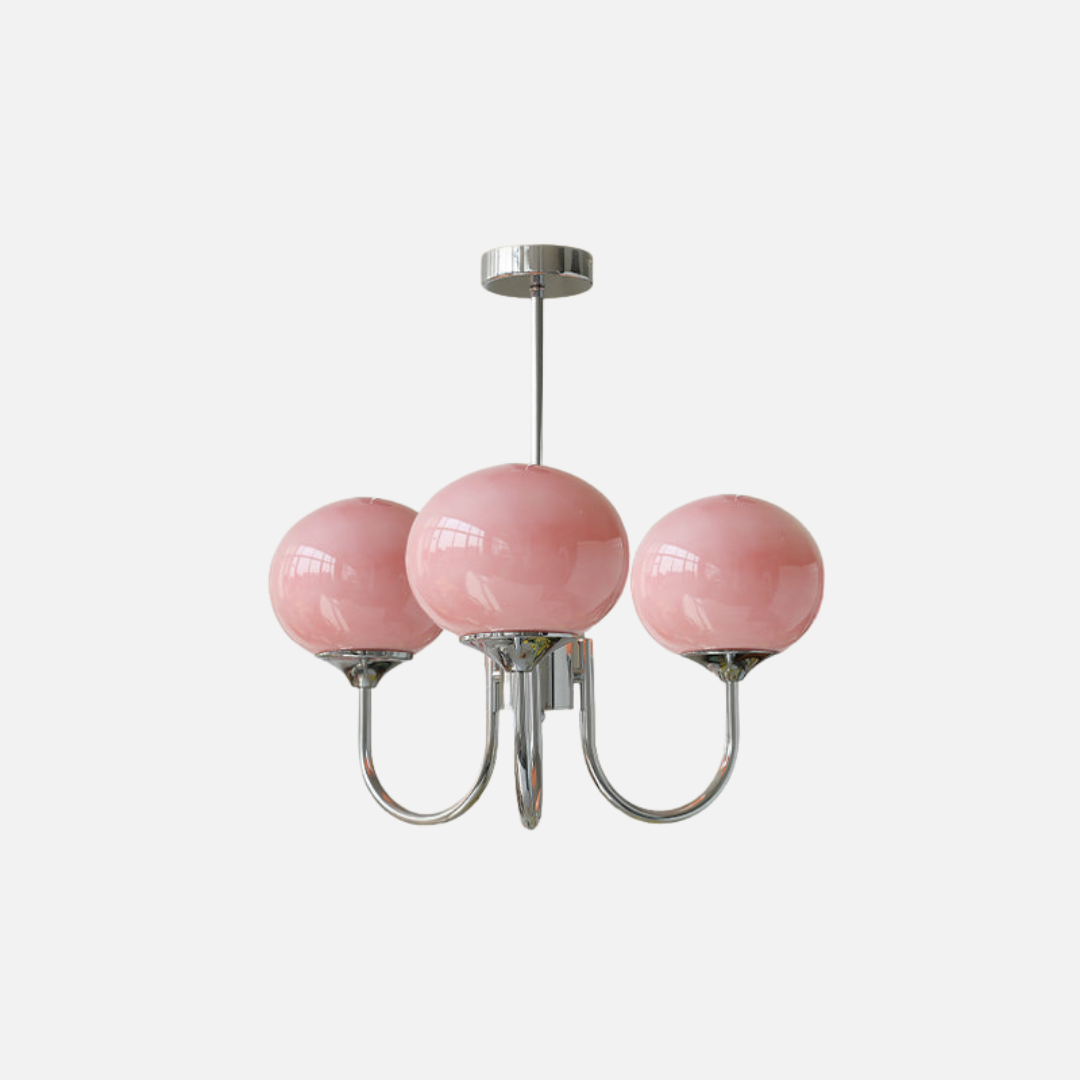 Chandelier Light | Curved Globe Design