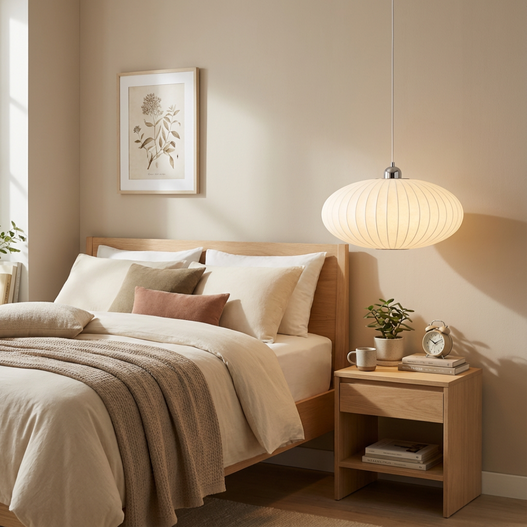 Pendant Light | Ribbed Oval Design