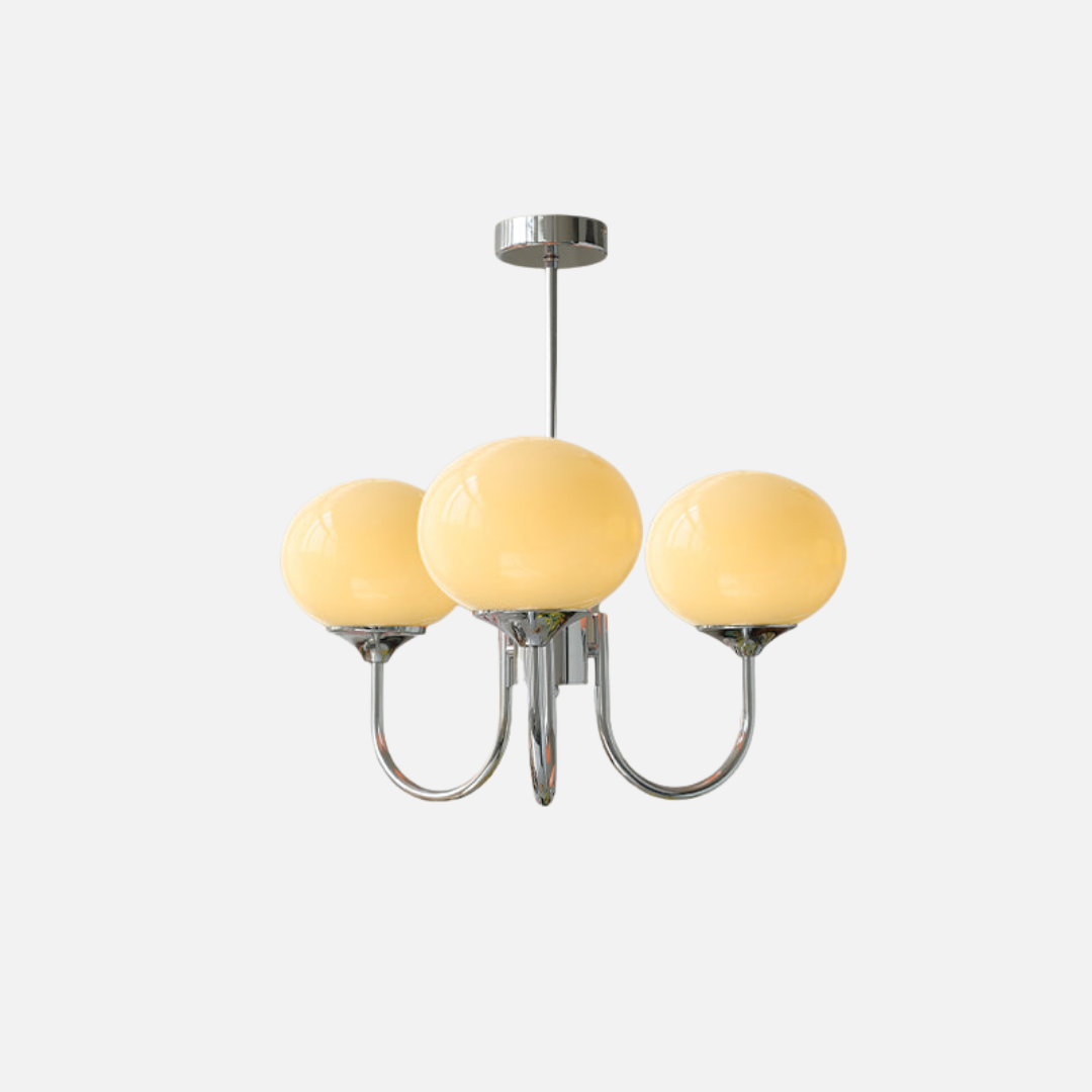 Chandelier Light | Curved Globe Design
