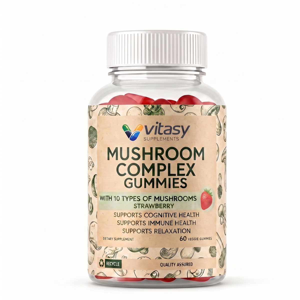 Mushroom Gummies v3 - 15 named mushrooms