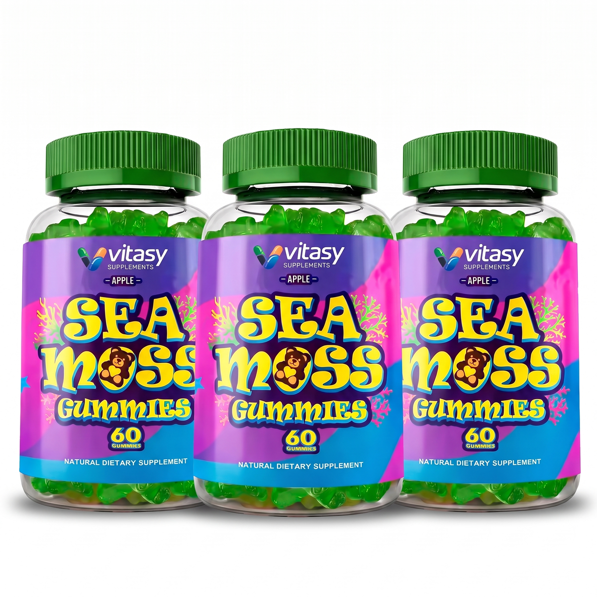 Sea Moss Gummies v4 - 15 Three Flavors