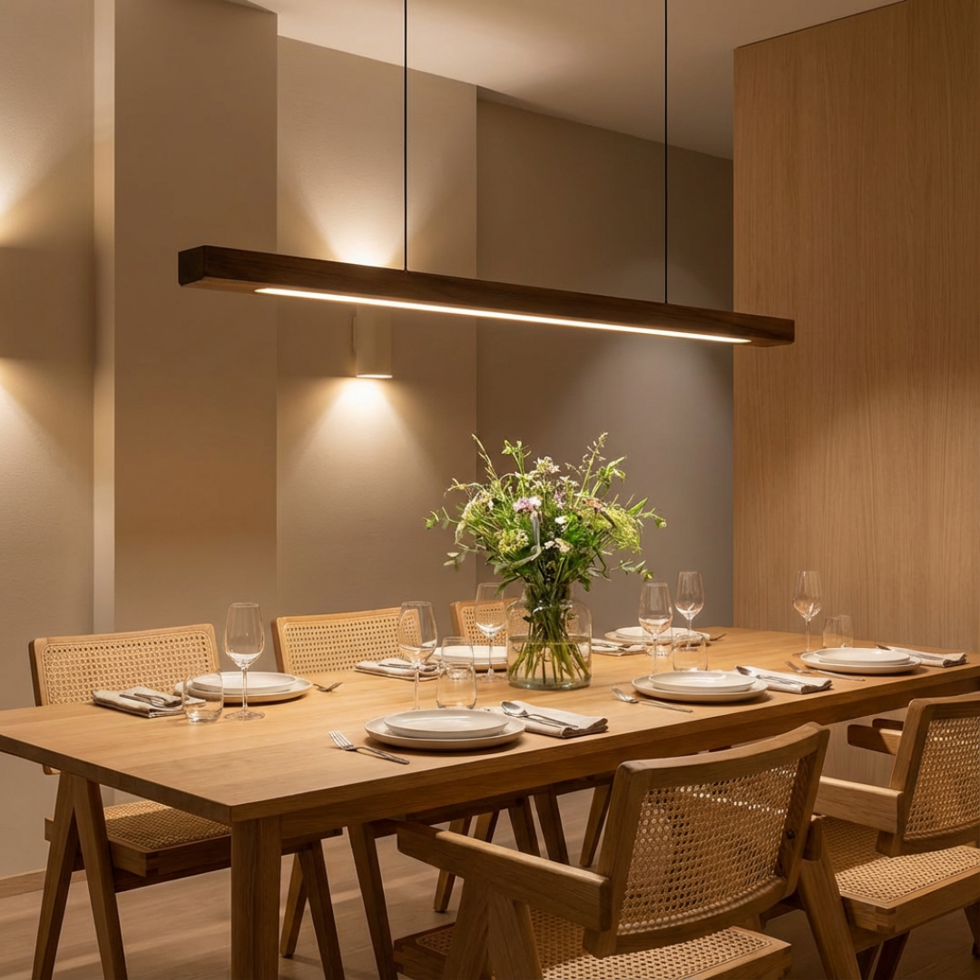 Pendant Light | Linear Bar Dual Suspension
