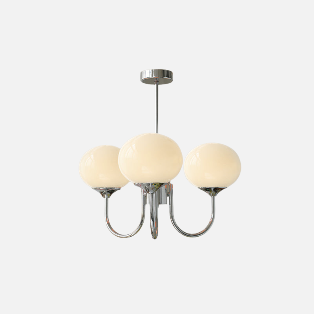 Chandelier Light | Curved Globe Design