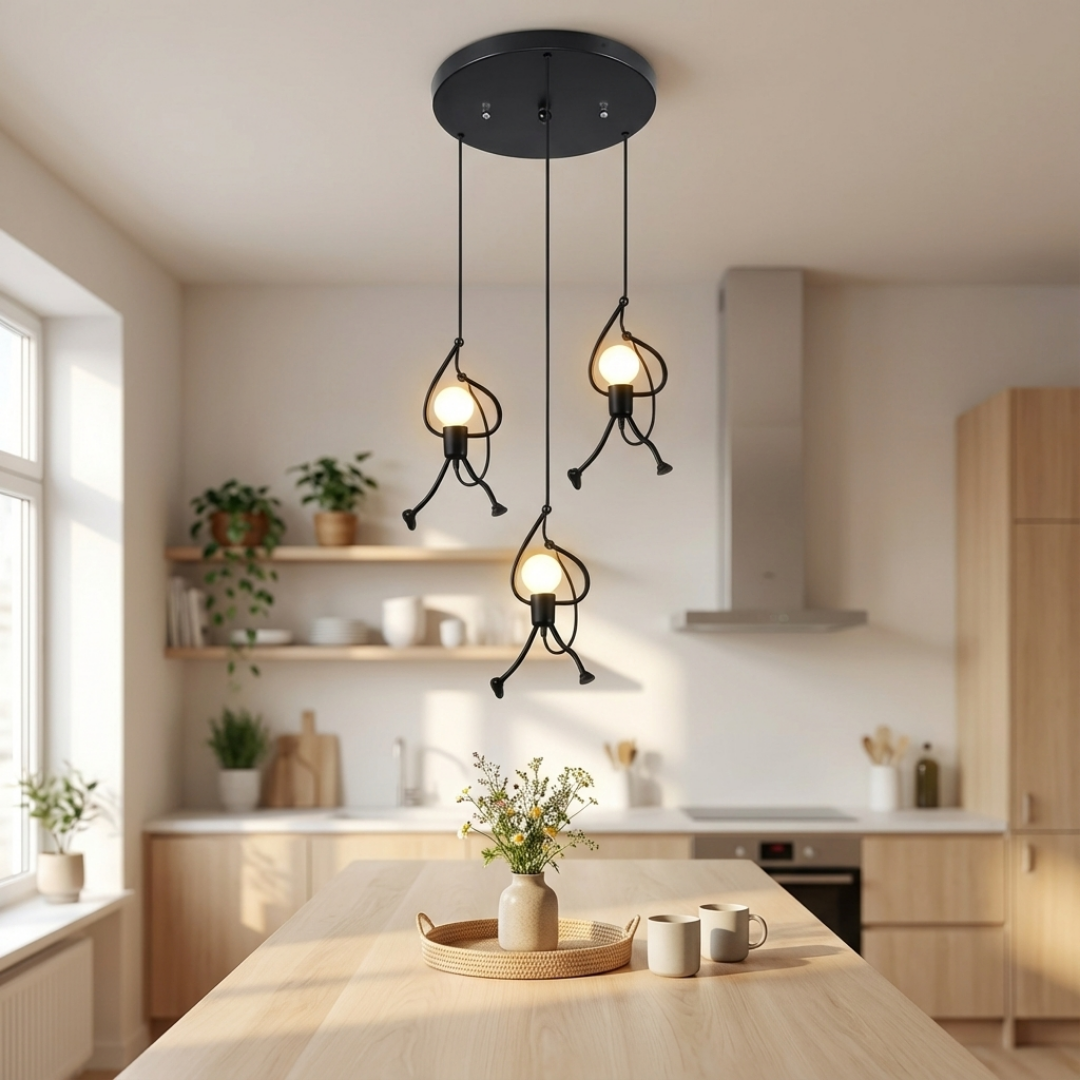 Pendant Light | Retro Figure-Shaped Character