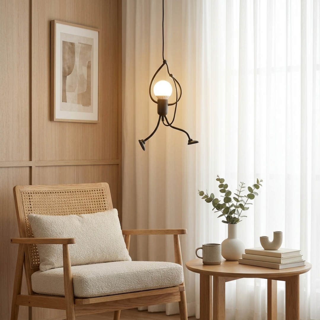 Pendant Light | Retro Figure-Shaped Character