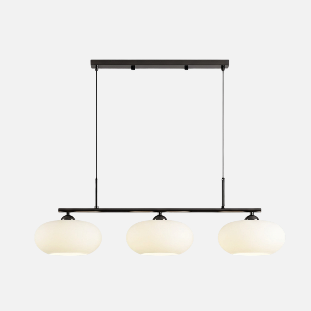 Pendant Light | Linear Triple Globe Layout