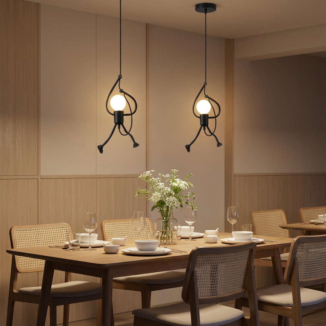 Pendant Light | Retro Figure-Shaped Character