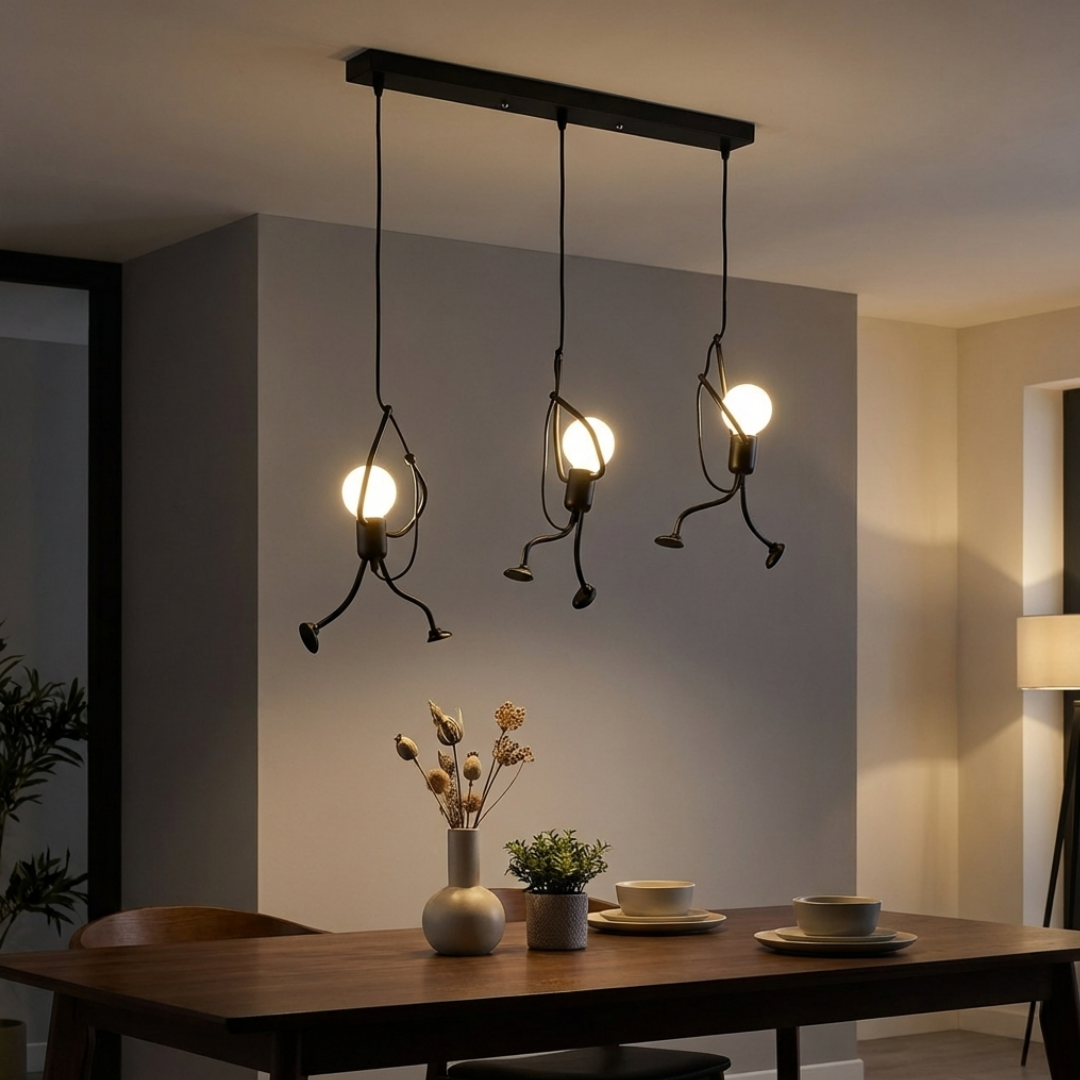 Pendant Light | Retro Figure-Shaped Character
