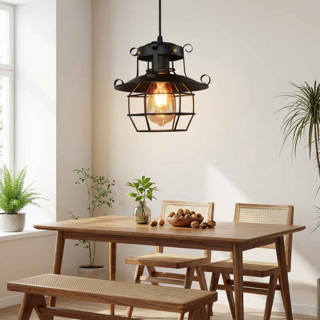 Pendant Light | Vintage Cage Style