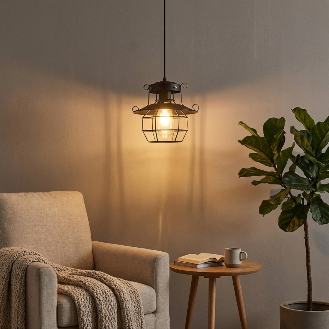 Pendant Light | Vintage Cage Style
