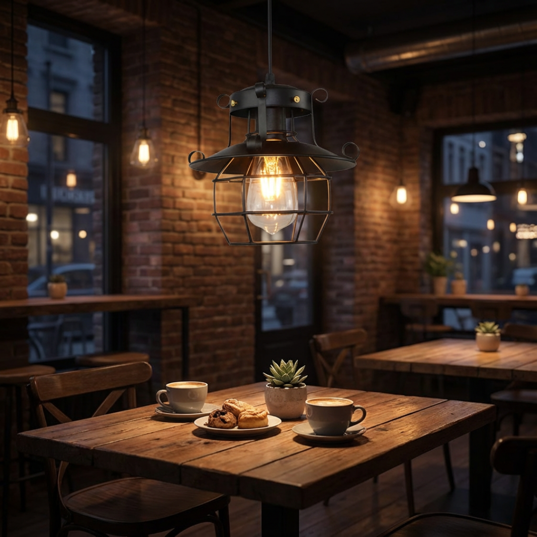 Pendant Light | Vintage Cage Style