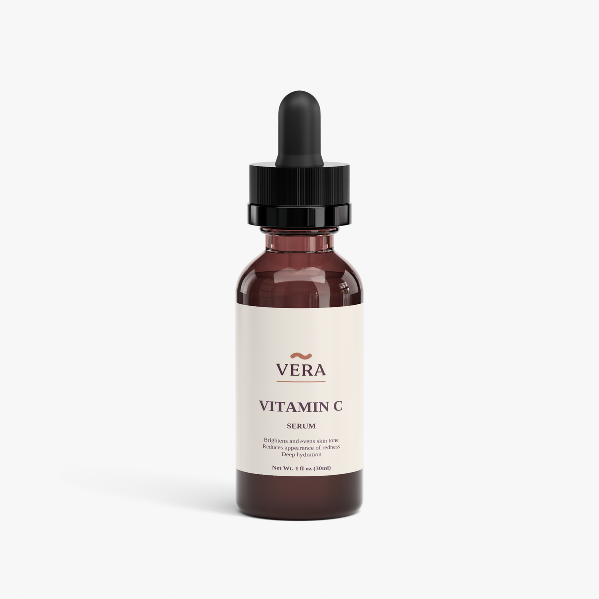 Vitasy VERA Vitamin C Serum for Face 1 fl oz 30ml - bottle front, legacy angle