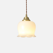 Pendant Light | Scalloped Shade Edge