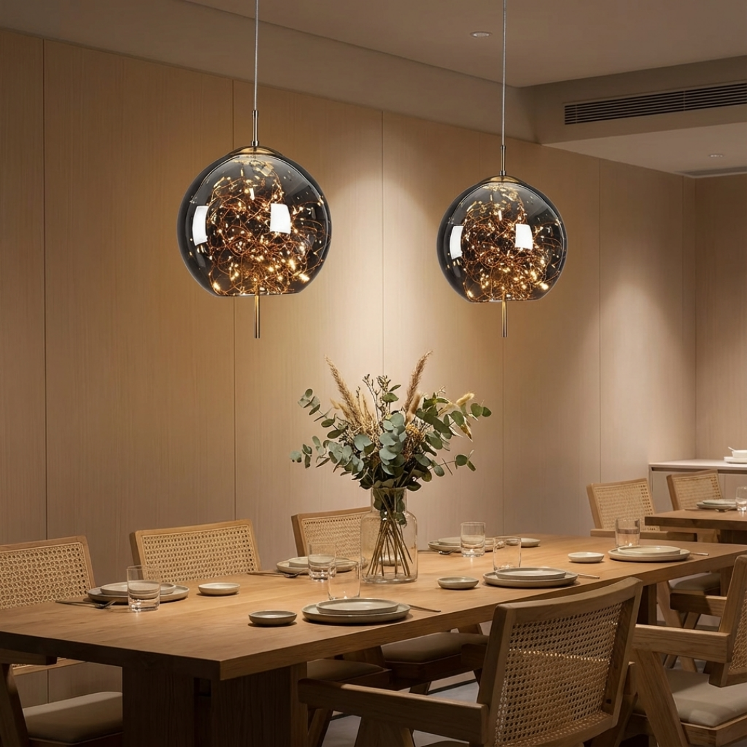 Pendant Light | Enclosed Glass Design