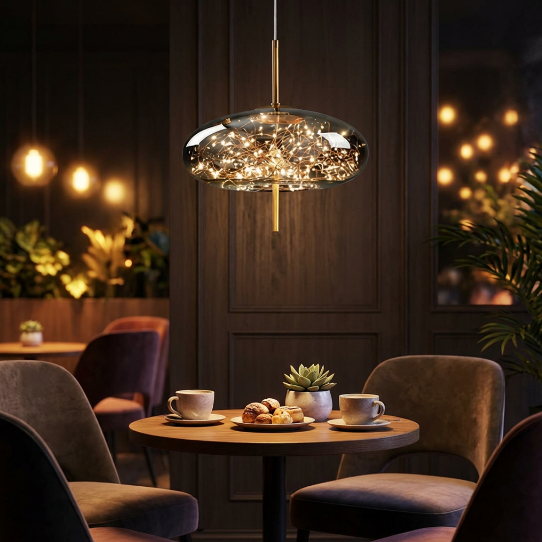Pendant Light | Enclosed Glass Design