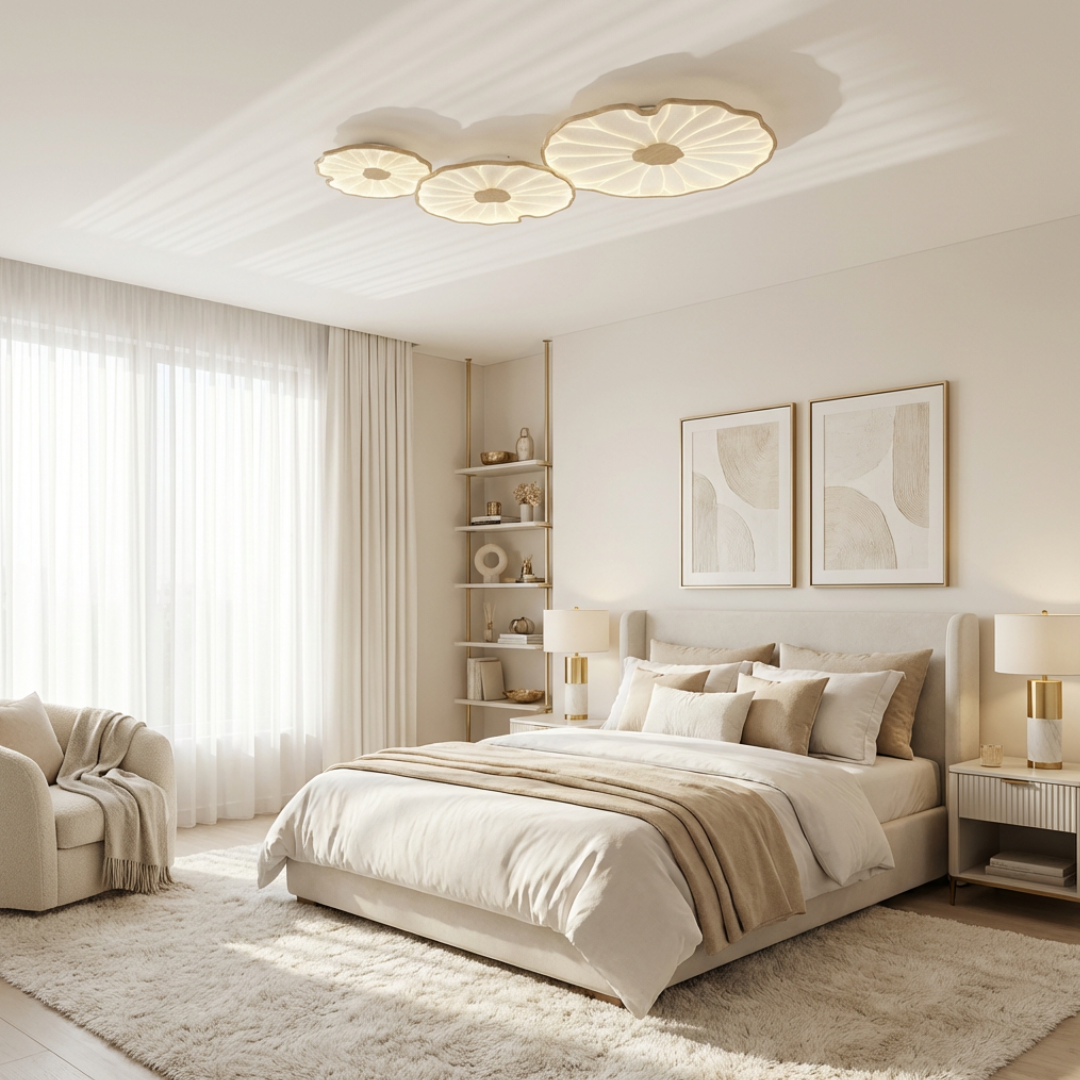 Ceiling Light | Lotus Leaf Form