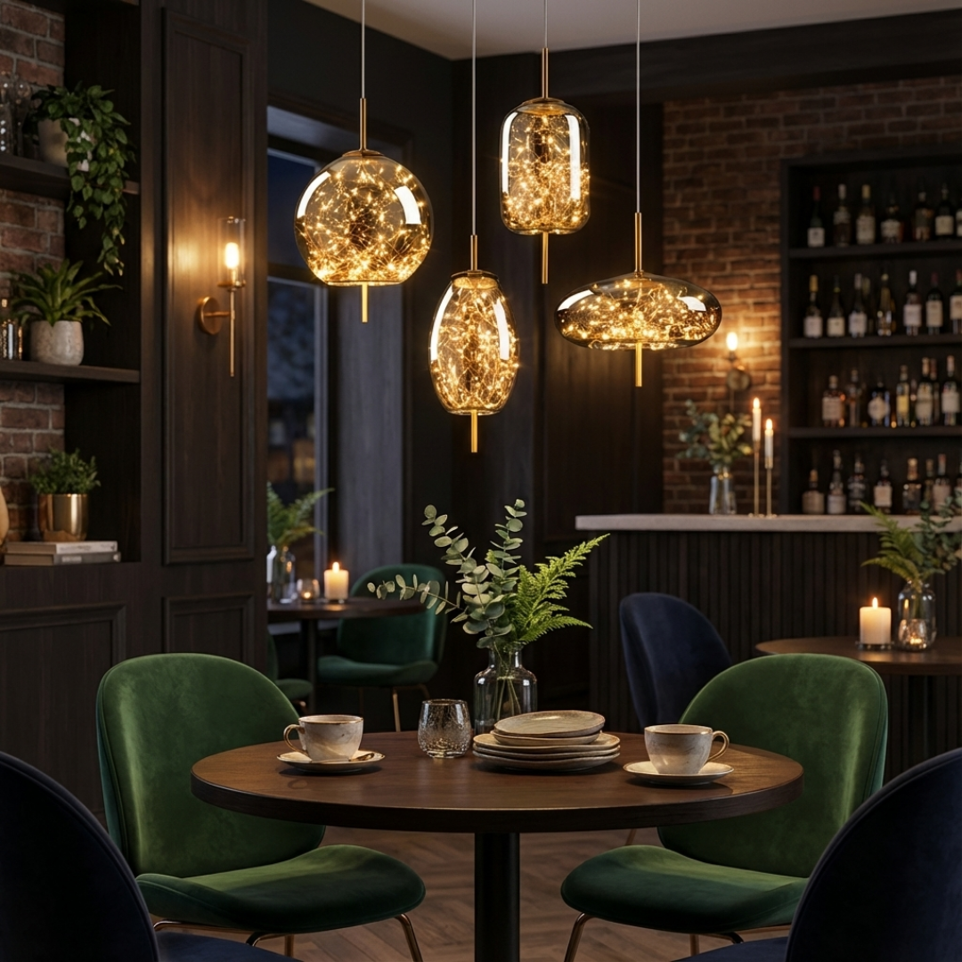 Pendant Light | Enclosed Glass Design