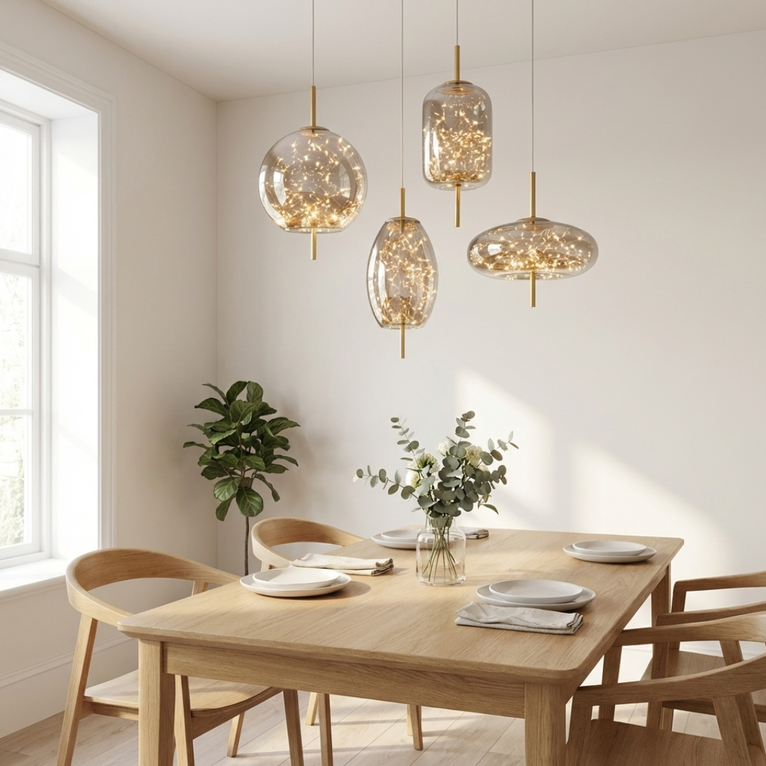 Pendant Light | Enclosed Glass Design