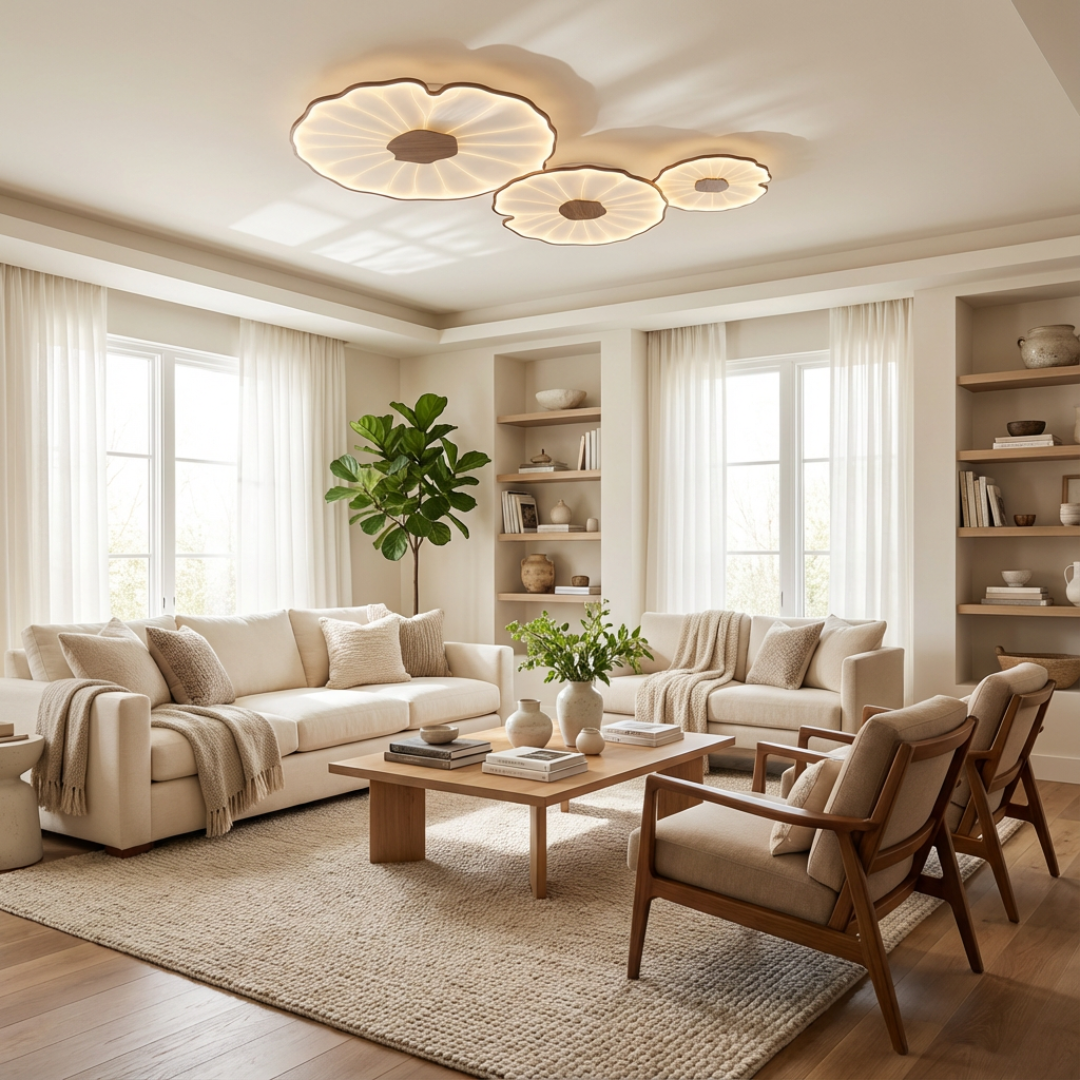 Ceiling Light | Lotus Leaf Form