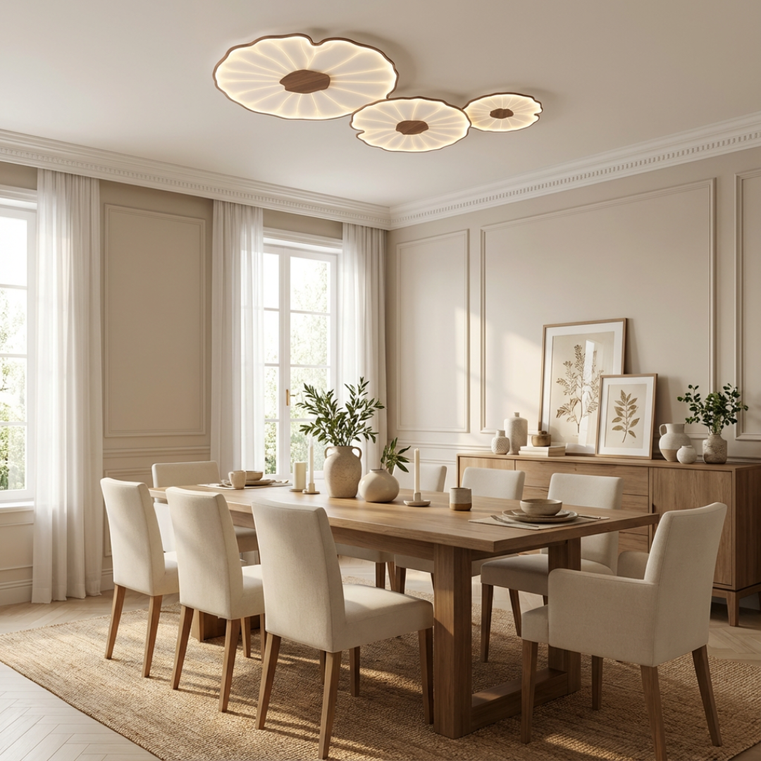 Ceiling Light | Lotus Leaf Form