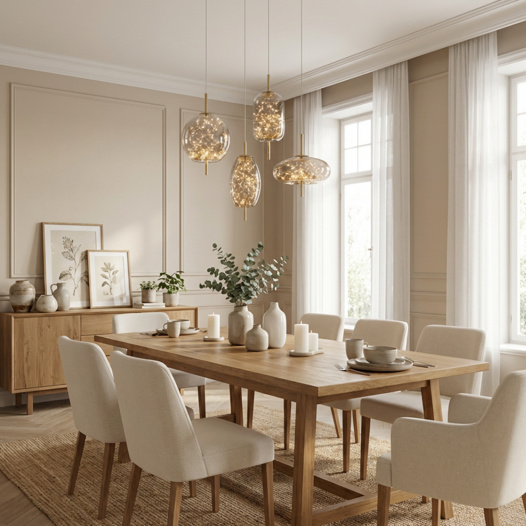 Pendant Light | Enclosed Glass Design
