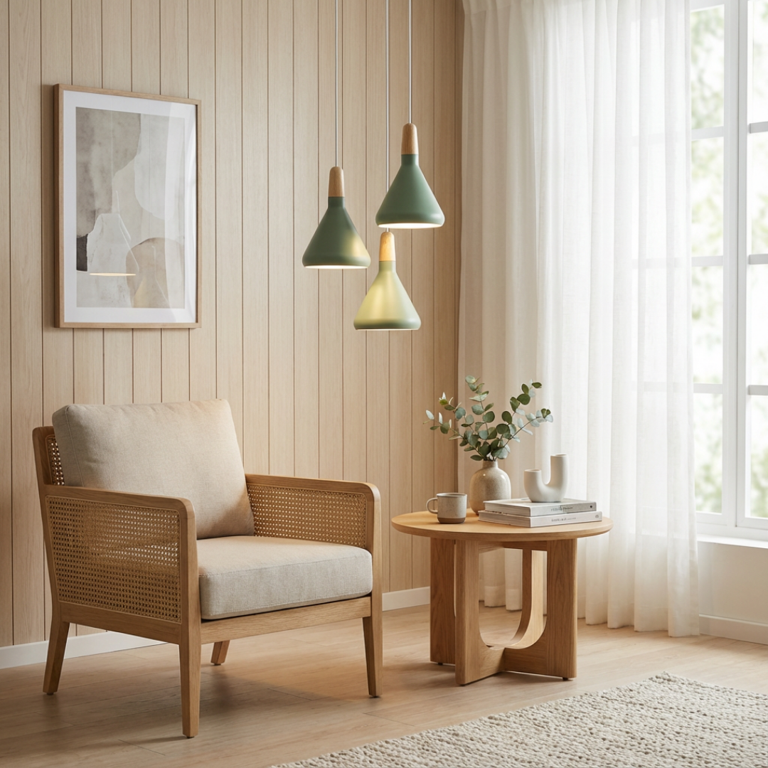 Pendant Light | Cone Shade Single Cable Suspension