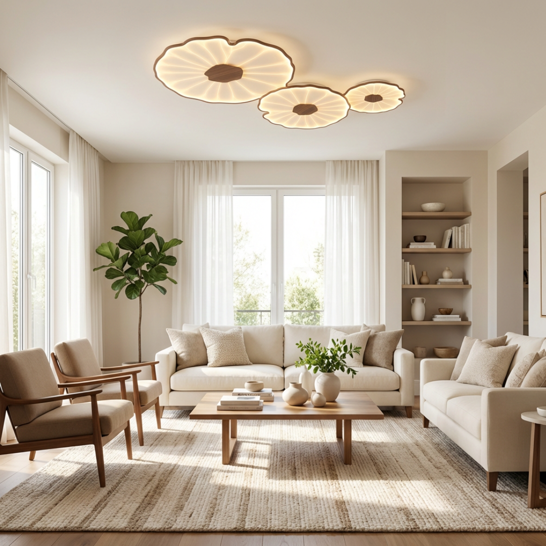 Ceiling Light | Lotus Leaf Form