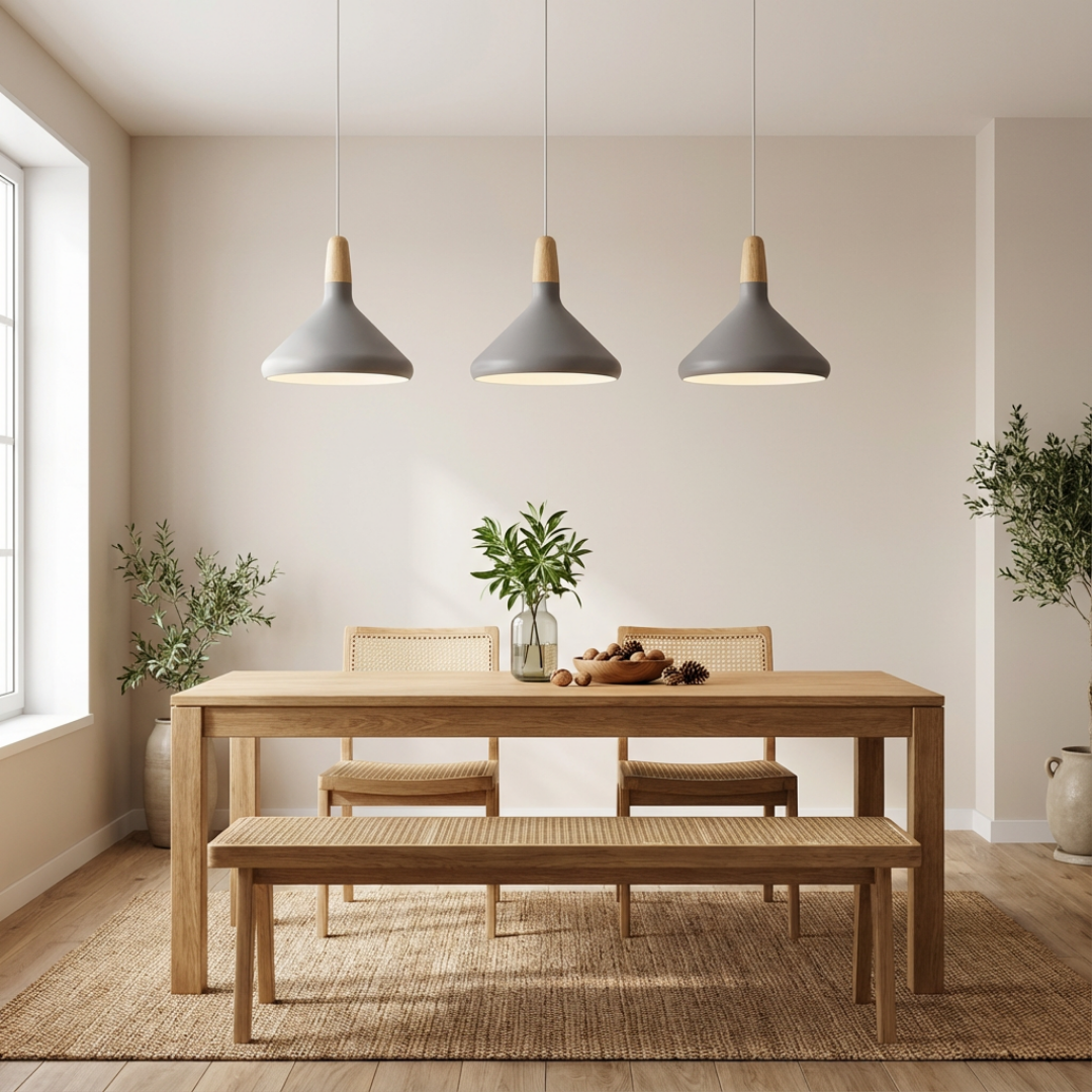 Pendant Light | Cone Shade Single Cable Suspension