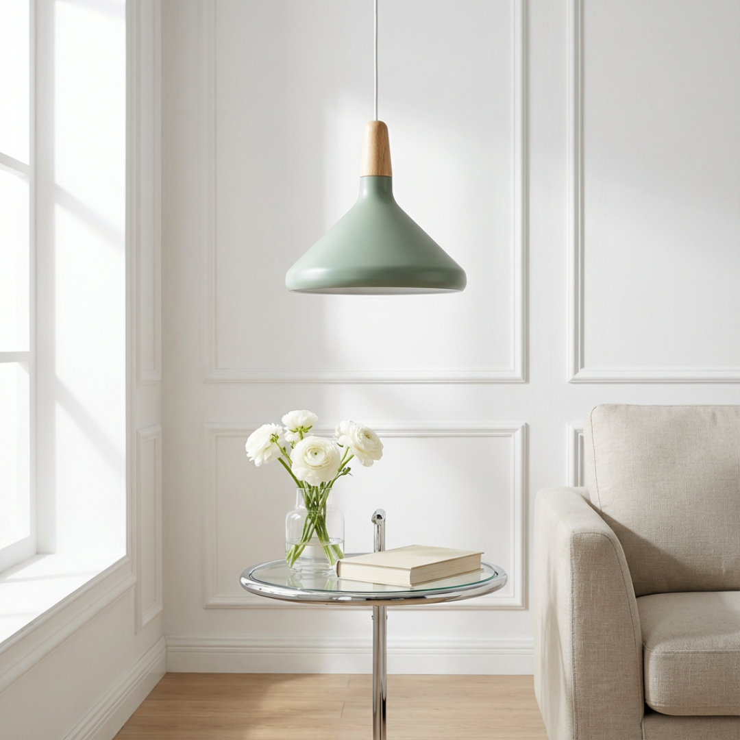 Pendant Light | Cone Shade Single Cable Suspension