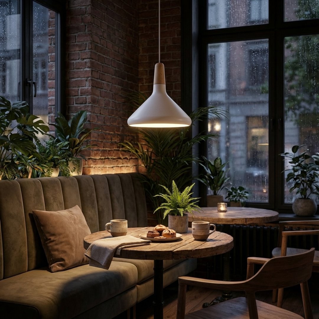 Pendant Light | Cone Shade Single Cable Suspension