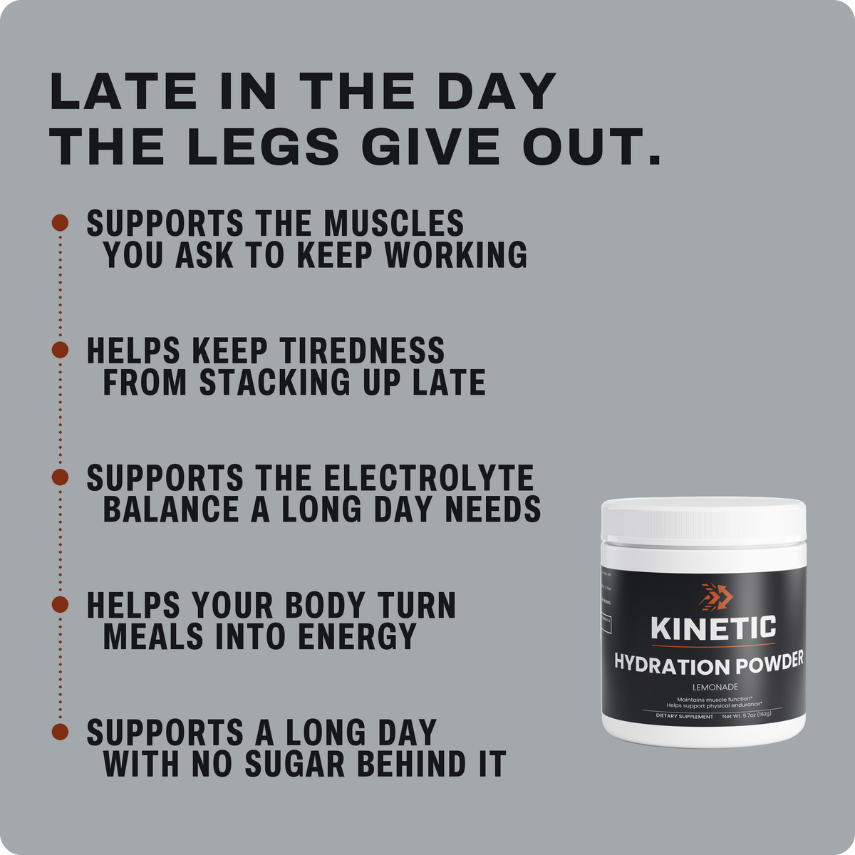 Late in the day the legs give out - six benefits panel v2
