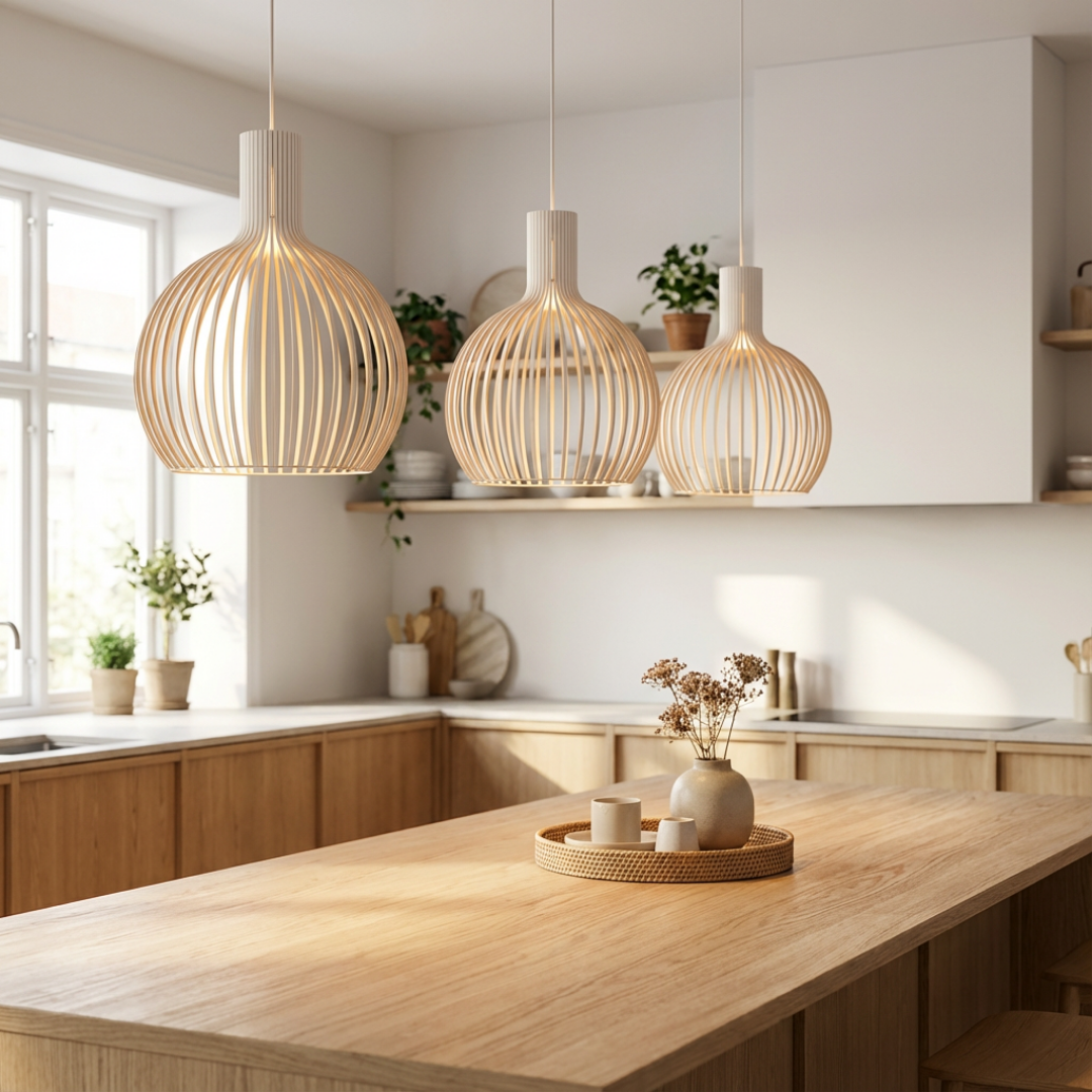 Pendant Lamp | Rounded Cage Structure
