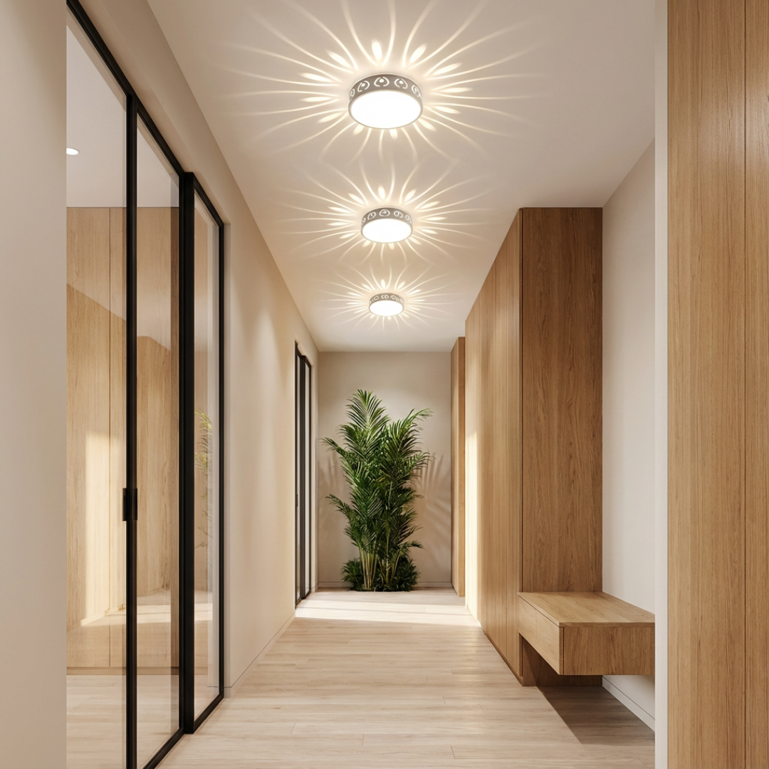 Ceiling Light |  Compact circular Body