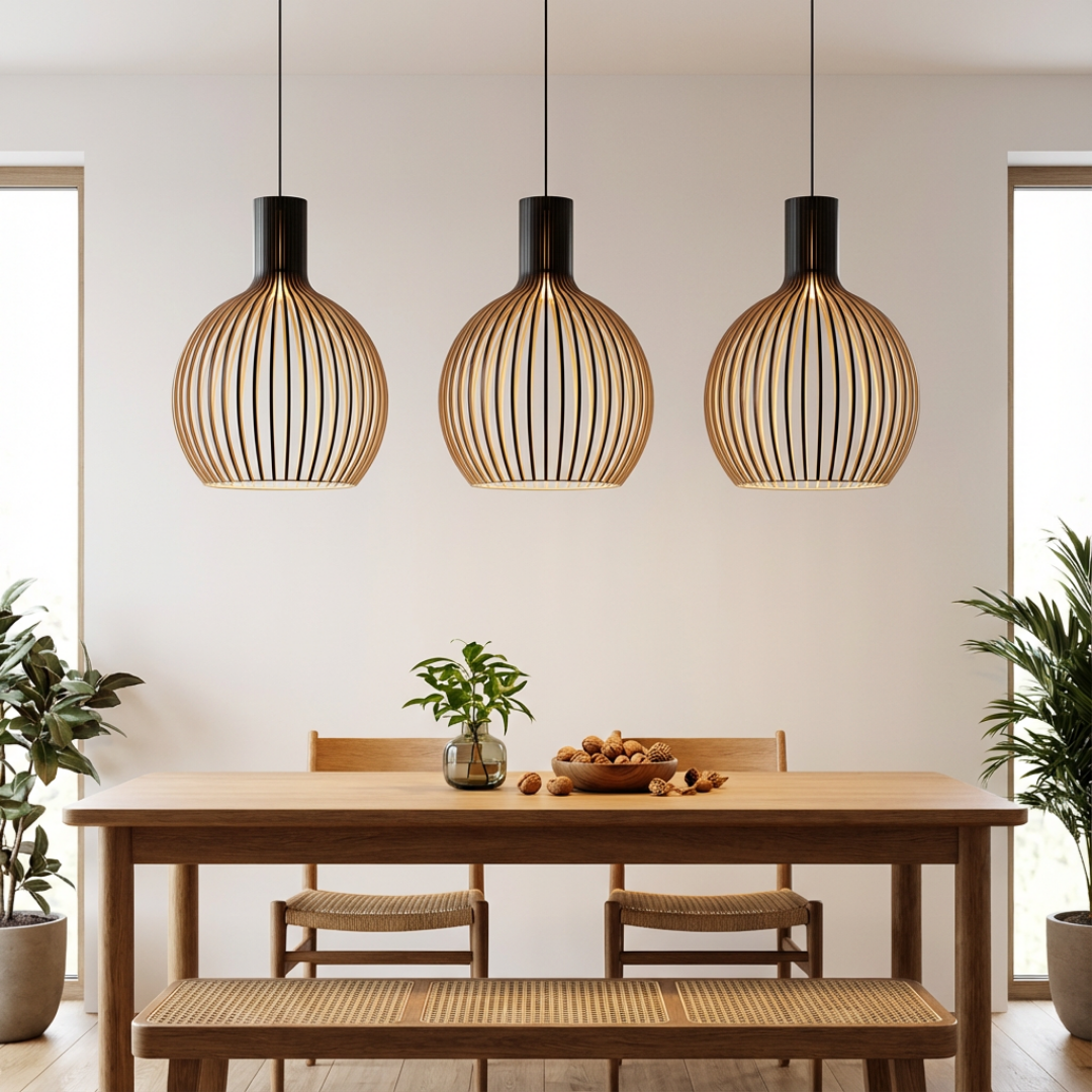 Pendant Lamp | Rounded Cage Structure