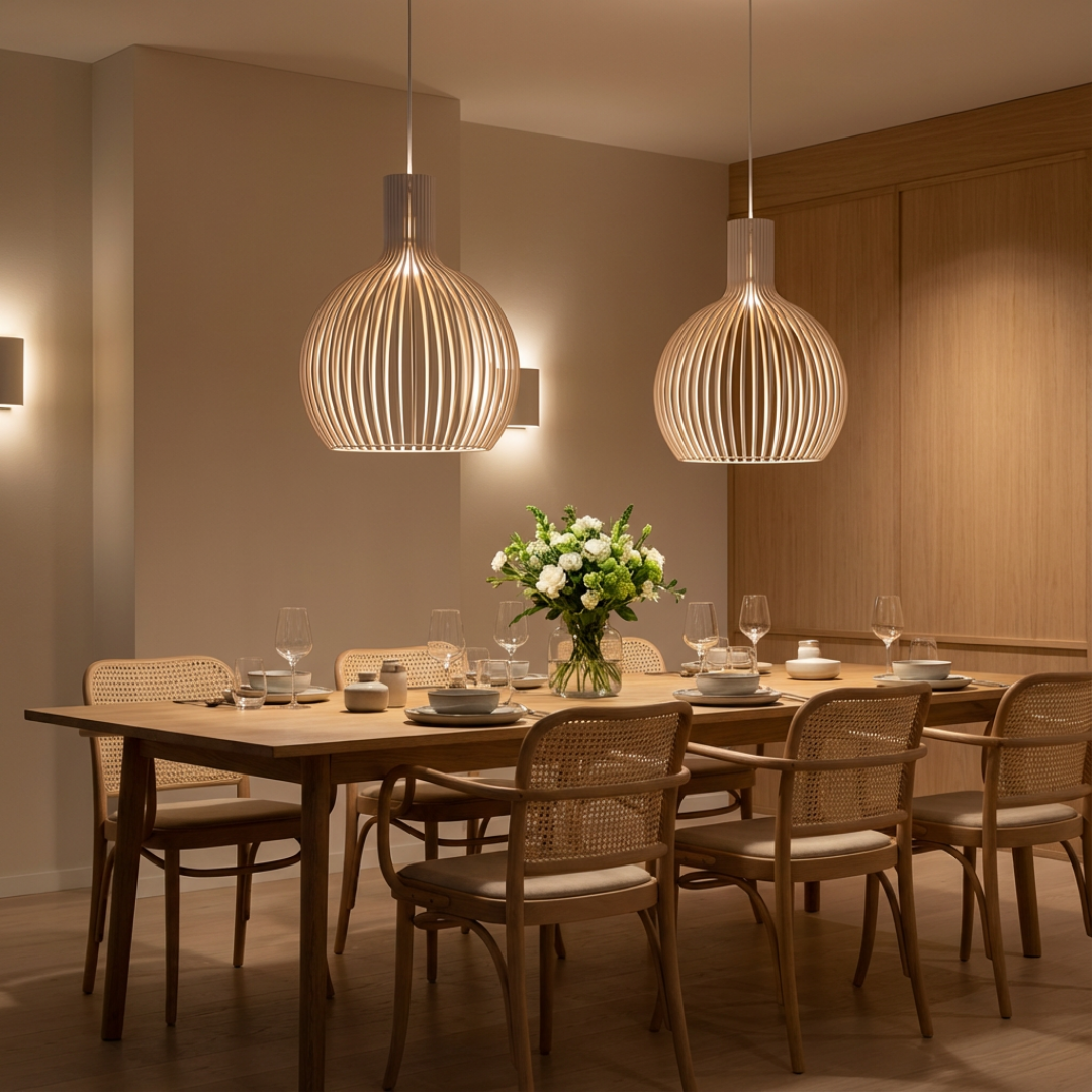 Pendant Lamp | Rounded Cage Structure