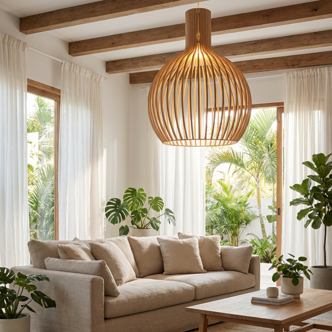 Pendant Lamp | Rounded Cage Structure