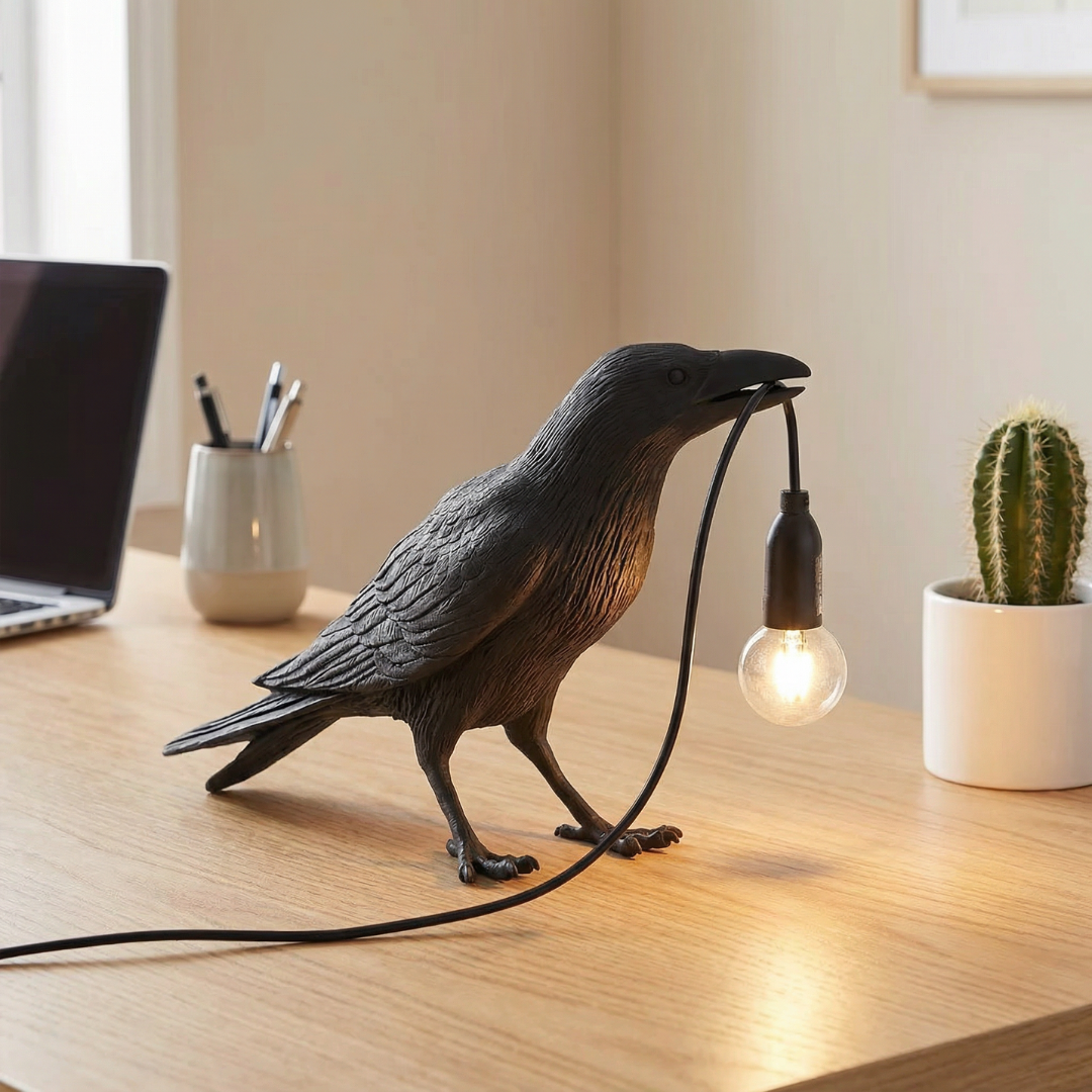 Table Lamp | Raven Figure