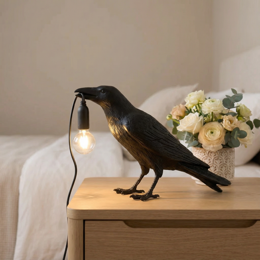 Table Lamp | Raven Figure