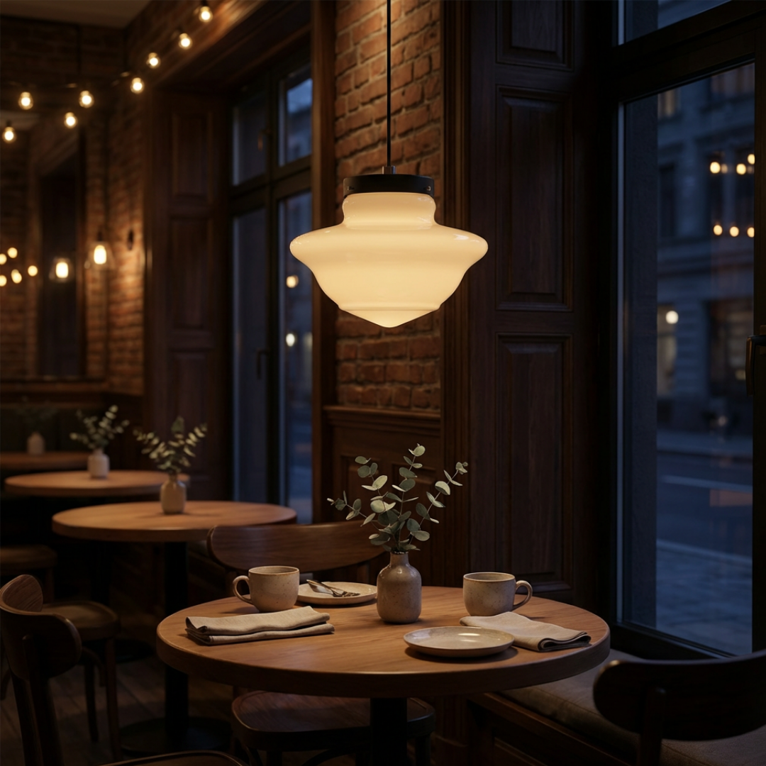 Pendant Light | Sculpted Glass Single-Cable Suspension