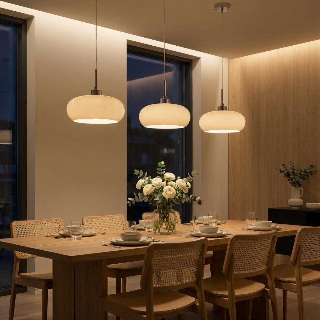 Pendant Light | Rounded Bauhaus Style