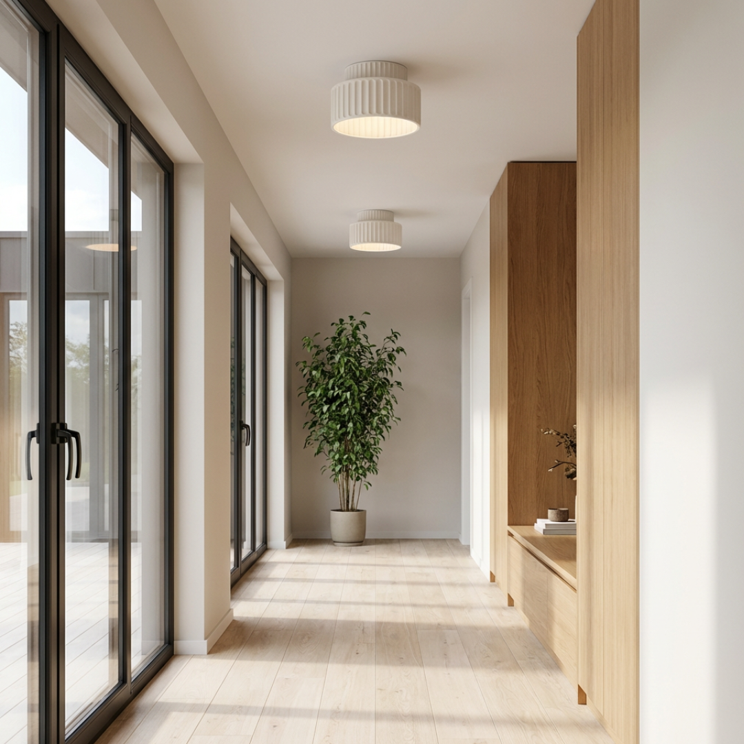 Ceiling Light | Ribbed Cylinder